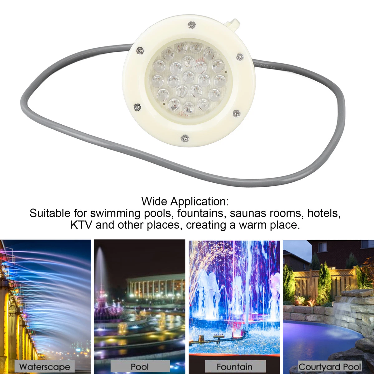 Submersible LED Light Underwater LED Pond Light 110mm Underwater