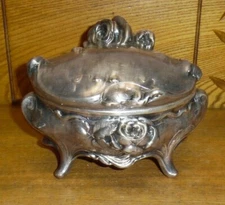 Antique WB Weidlich Brothers 300 Jewelry Casket