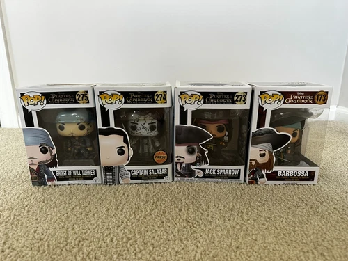 Funko POP Pirates of the Caribbean Jack Sparrow Salazar Will Turner Barbosa