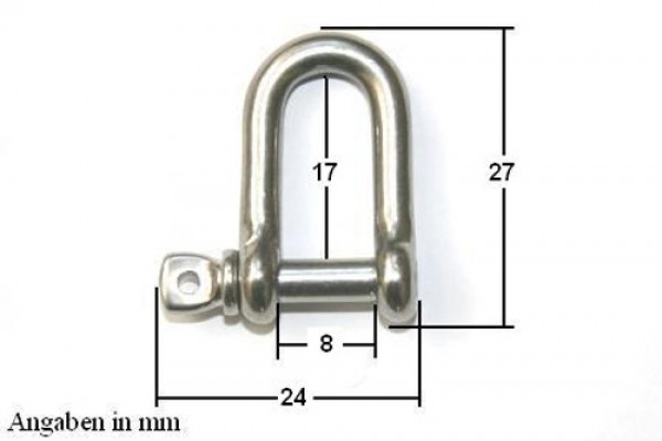 SchäKel D SchäKel RundschäKel Geschmiedet Edelstahl 4Mm ARBO-INOX®-image