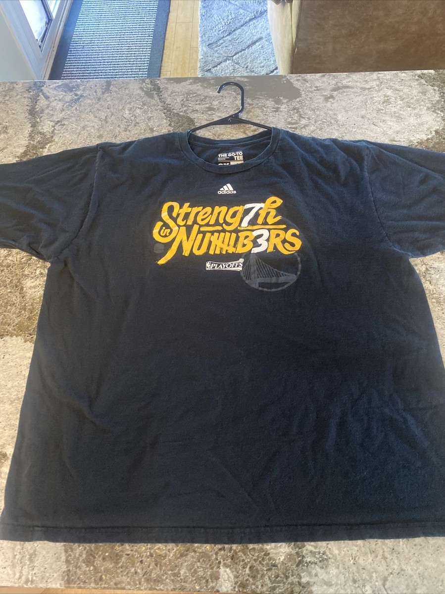 golden state warriors logo strength in numbers in black shirt