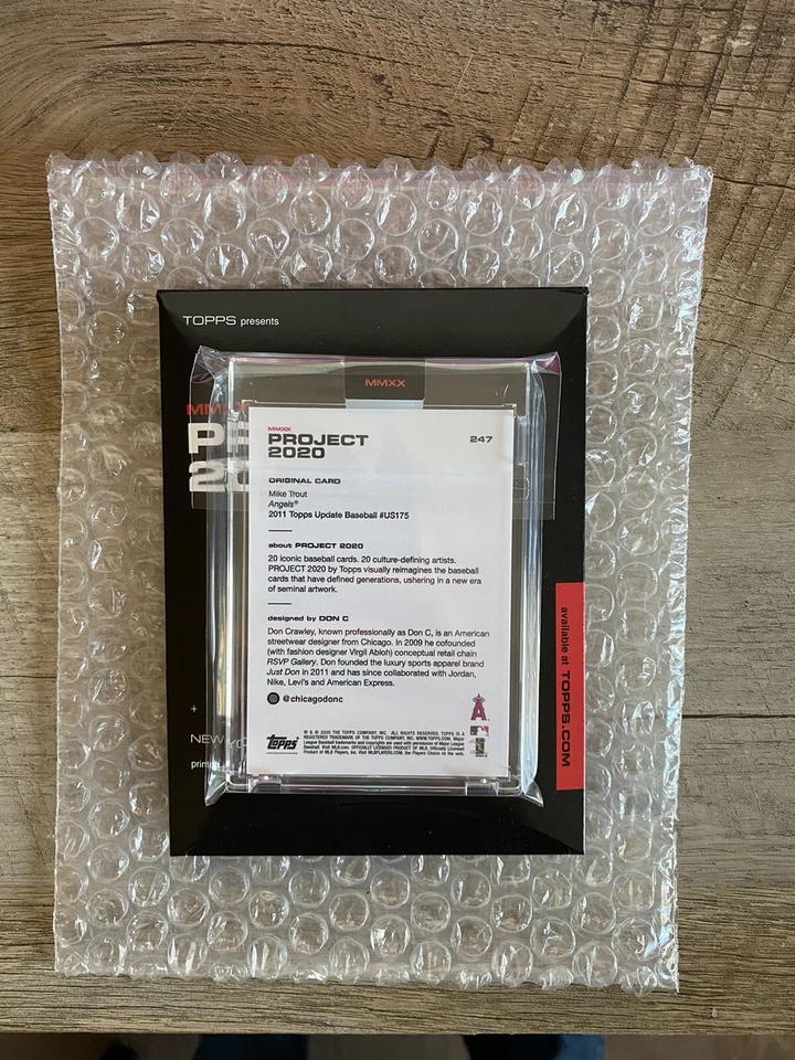 Topps Project 2020 Mike Trout Card #247 by Don C - Angels IN HAND! - Image 2 of 2