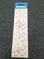 1 SHEET HAMBLY STUDIOS STICKERS SILVER NOTES MUSIC GLITTERS SHIMMERS