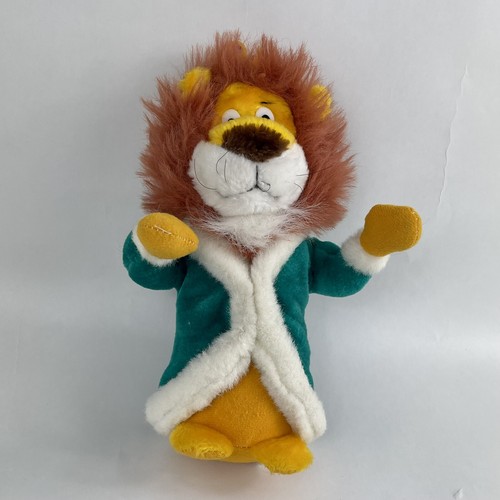Vintage 1994 Liberty Toy King Lion Plush 16” Stuffed Animal Green Robe Crown - Picture 4 of 17