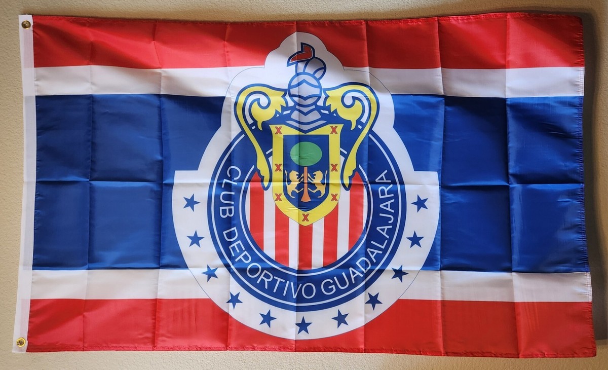 Icon Sports Group Chivas del Guadalajara - Balón de fútbol (talla 5), color blanco y rojo