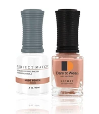 LeChat Perfect Match UV Gel + Nail Polish - PMS177 Nude Beach