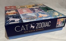 Galison 500 Piece Zodiac Cat Puzzle-complete