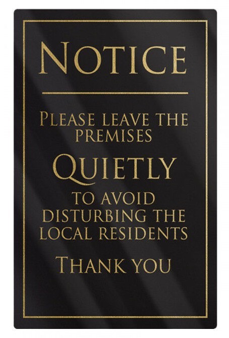 Bar Licensing Sign Pack Alcohol Law Notices 25ml Spirits Wine Pack of 5 ...