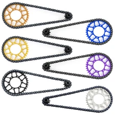 For LOSI 1/4 Promoto-MX Electric Motorcycle Chain Front Gear 10T Rear Gear 36T