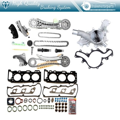 Head Gasket Set Timing Chain Kit Water Pump For 04 Ford Explorer Sport Trac 4.0L