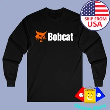 Bobcat Tractor Bob Cat Men's Black Size S to 2XL