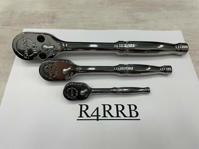 #ad Snap on Tools USA NEW STYLE Mix Drive Fine Tooth Chrome Handle Ratchet Set RAT80 $359.95