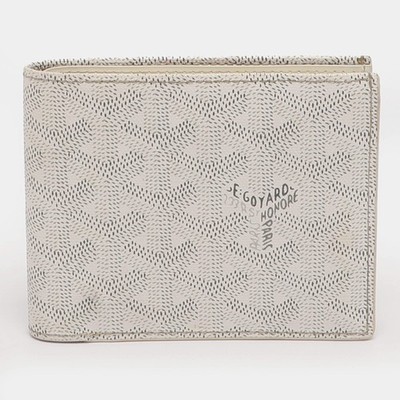 Goyard Saint Florentin White Goyardine Coated Canvas Wallet