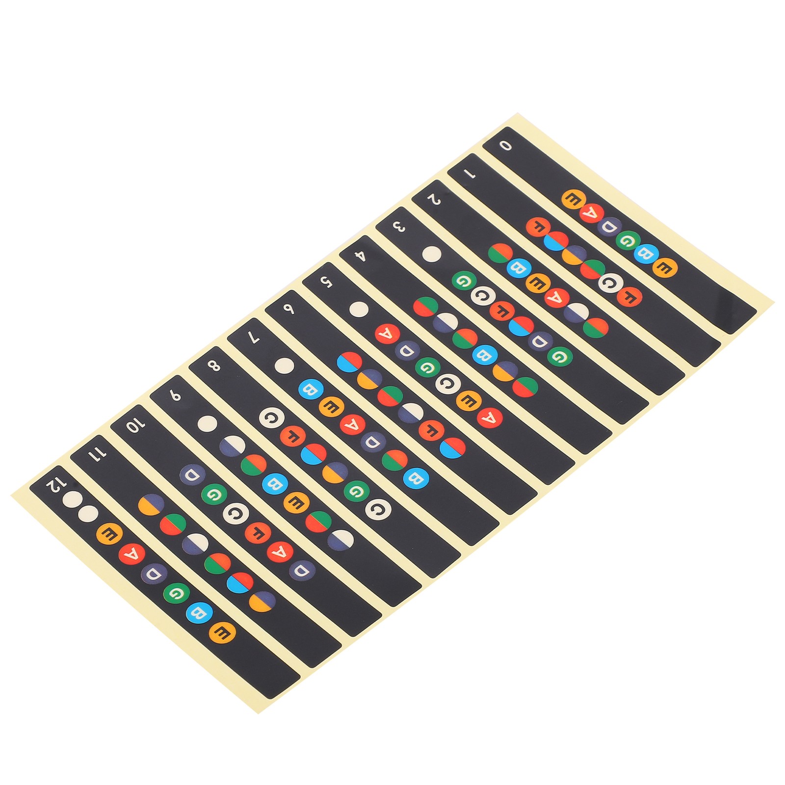 Guitar Fretboard Stickers SelfAdhesive Music Accessories 7Color Tone For