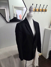 Class Club Gold Label Boys Black Button-Front Lined Short Blazer Size 18