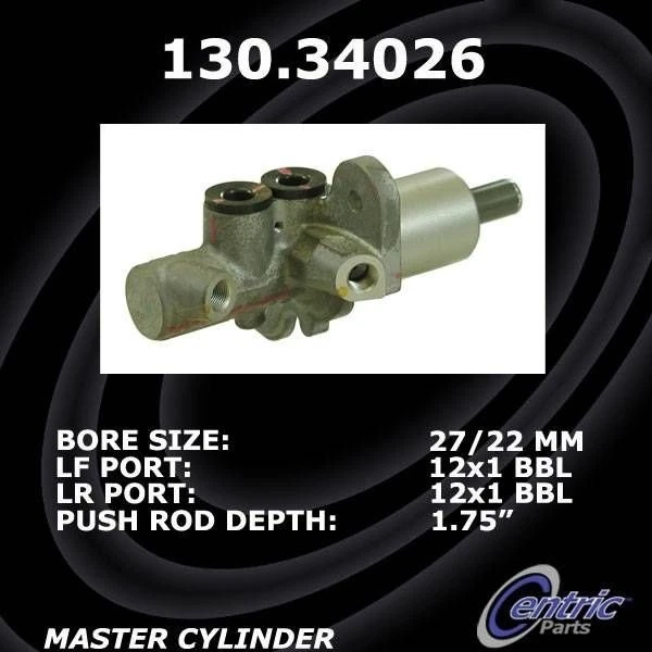 For BMW 640i Gran Coupe 13-19 Centric 130.34026 Premium Brake Master Cylinder Foto 2 de 2