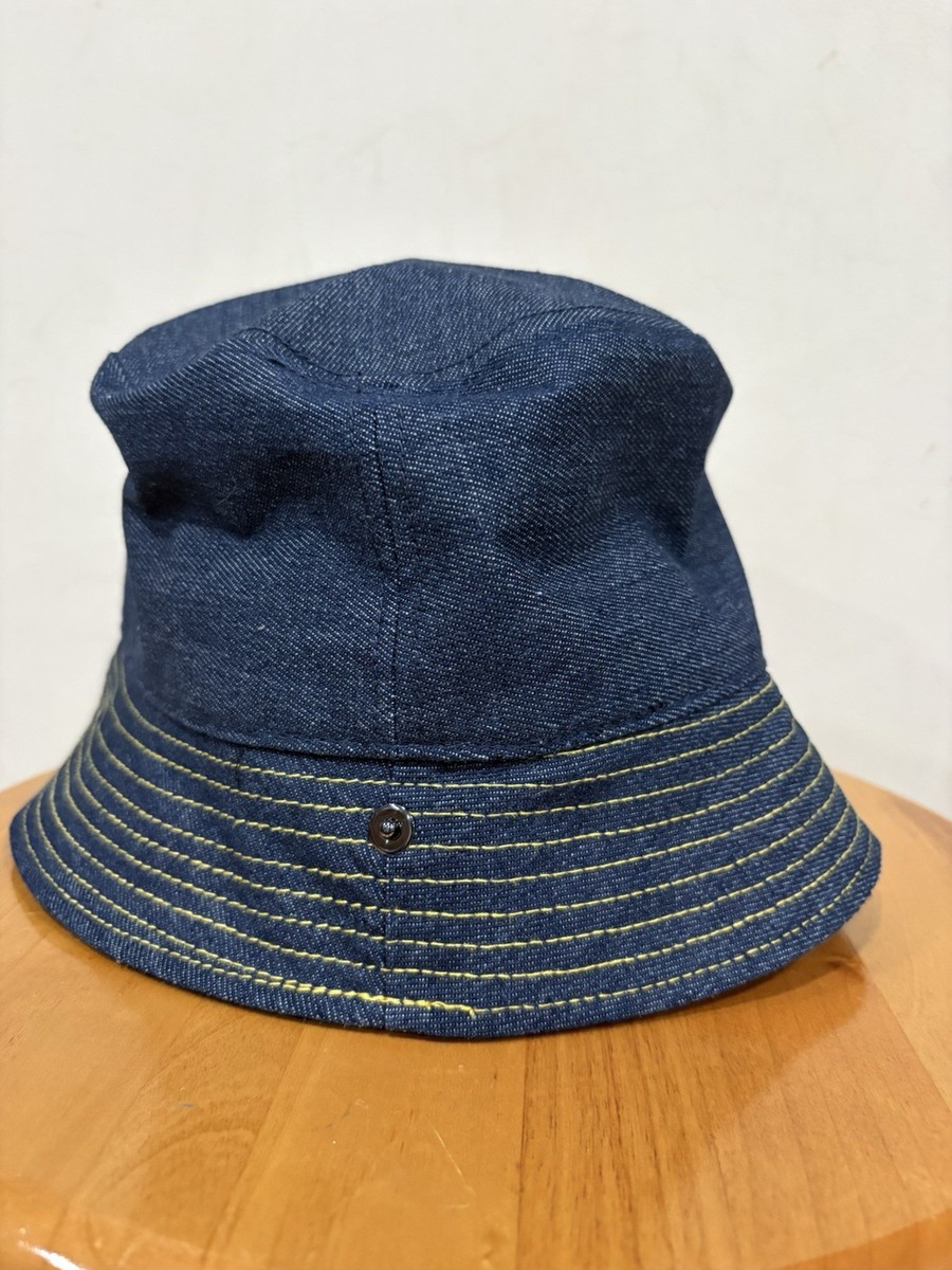 Jean Paul Gaultier Pour Vous Raw Indigo Denim Bucket Hat Unisex