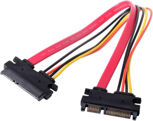 Cablecc SATA 3.0 7+15 22 Pin Male to Female 22Pin - Picture 2 of 7