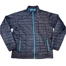 Patagonia Nano Puff Jacket Mens XL Blue Insulated Primaloft Lightweight Full Zip