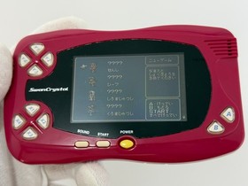 BANDAI WonderSwan Crystal Wine Red Tested Rare Handheld Game Console System JP