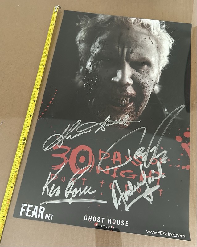 30 Days Of Night Dust To Dust Poster Cast Signed San Diego Comic Con Autographed