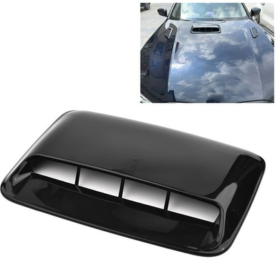 #ad Accessories Hood Scoop Cover Bonnet Car Vent Decorative GLOSS BLACK Parts $44.92
