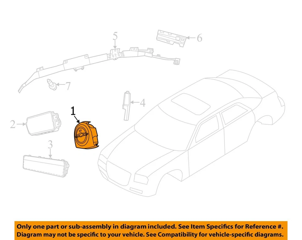 Airbag volante conductor Chrysler 300 LH 2012-2014 OEM Foto 4 de 4