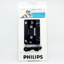 Philips Cassette Tape Car Adapter for iPod iPad MP3 Phones Tablets PH2050W NEW