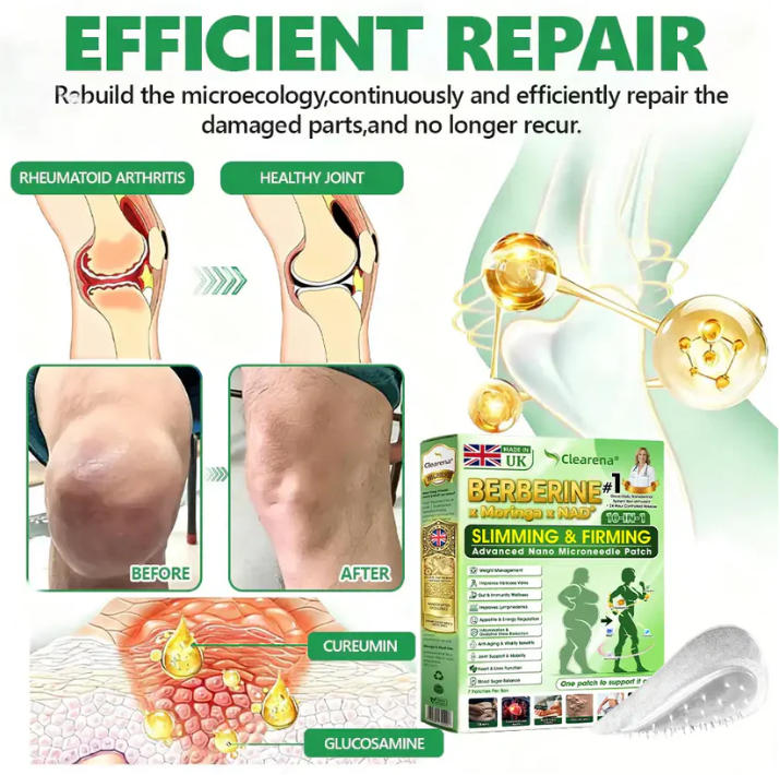Slim Latte BERBERINE×NAD+ 10-IN-1 5箱セット Clearena Berberine NAD+ Microneedle Patch, 10-in-1 Metabolic
