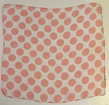 1950 s Women s Pink And White Polka Dot Chiffon Scarf 20 x21.5 Vintage Fashion