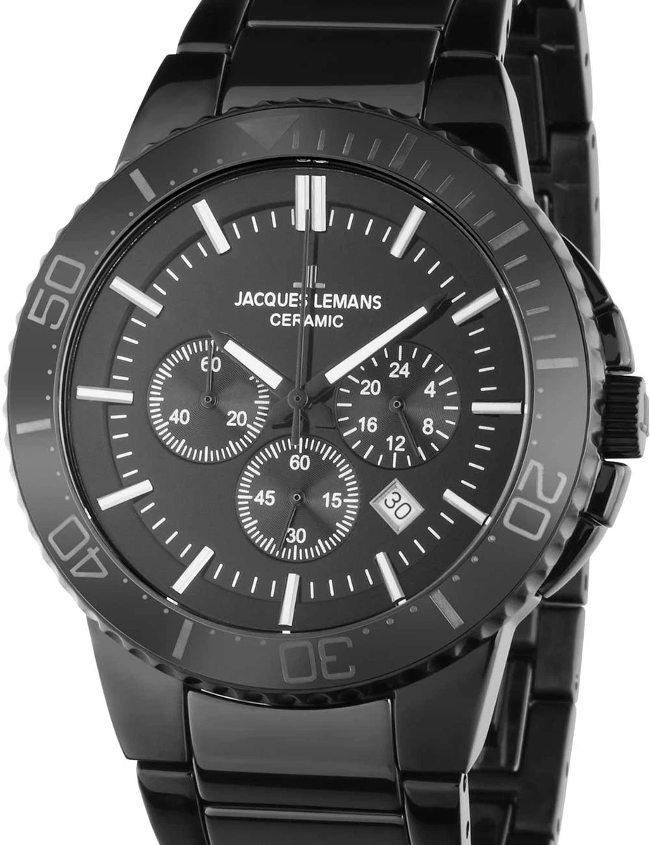 Jacques Lemans Orologio Uomo Acciaio 44mm – Sportivo Elegante Al Quarzo
