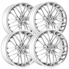Set Of 4 Pinnacle P214 Legacy 20x8.5 5x4.5 35mm Silverssl Wheels Rims Set Of 4 Pinnacle P214 Legacy 20x8.5 5x4.5 35mm Silverssl Wheels Rims