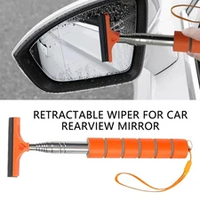 Car Rearview Mirror Wiper Auto Mirror Squeegee Cleaning Tool Mini Window Wiper