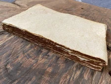 Handmade Vintage Deckle Edge Blank Paper - A5 Package of 50 for Writers,