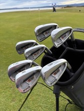 PING S57 IRONS 4-PW DYNAMIC GOLD STIFF FLEX STEEL SHAFTS BLACK DOT
