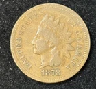 1878 Indian Head Cent Penny Better Date Semi Key |Bronze|Good|#K03