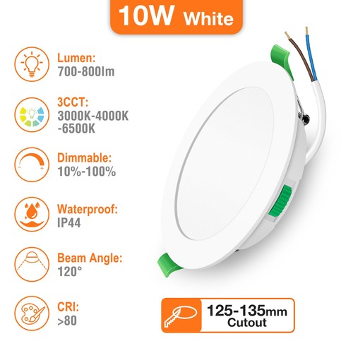 LED Recessed Downlights Dimmable Spot 3CCT Ultra Slim Flat Panel Ceiling Lights - Picture 39 of 52
