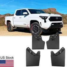 4Pcs Mud Flaps Splash Guards Fender Without Wheel Flare For 24-25 Toyota Tacoma