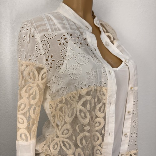 Camisa Johnny Was Ojales 2 Piezas Mujer Talla XS Relajante Informal Algodón Botón Prendas para el torso - Imagen 15 de 16