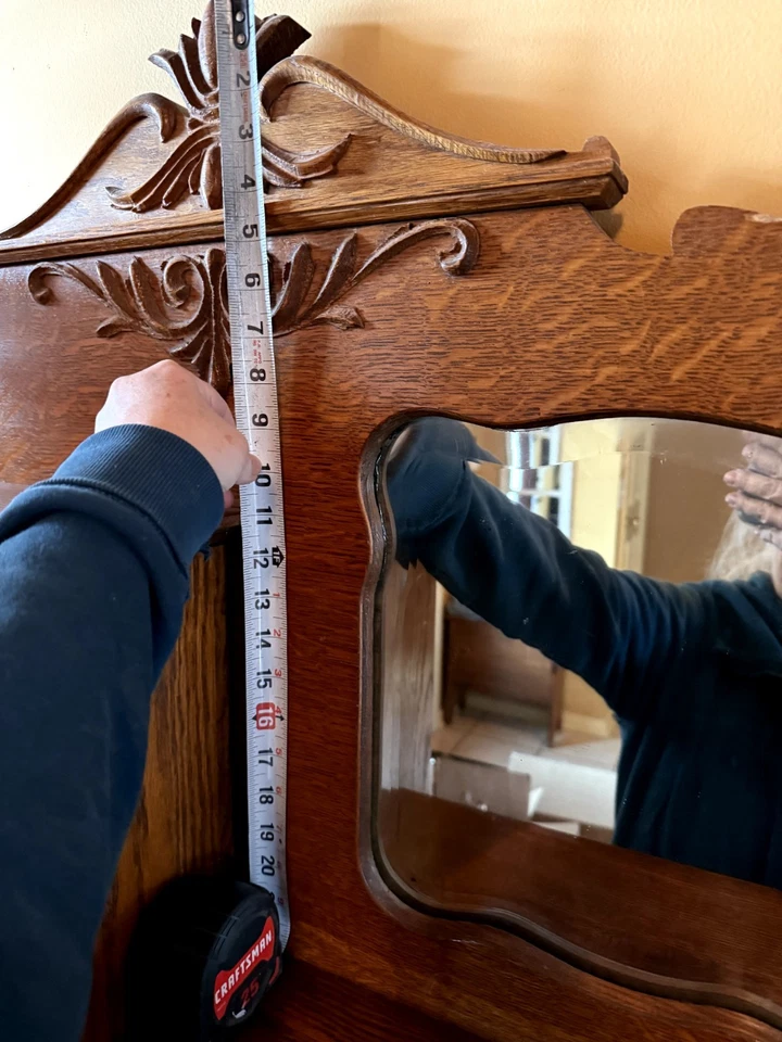 Victorian Oak Antique Side by Side Secretary Desk & Bookcase - Image 4 of 4