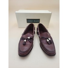 Cole HAAN Country Brown Anissa Tassel SlipOn Loafer Sz 8 N Leather Brazil Vtg
