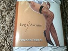 Leg Avenue fence net thigh highs, color white, One Size — photo 3