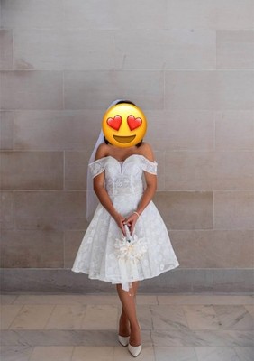 short princess wedding dresses Short Wedding Dress Floral Mini Wedding Dress Short Colorful Reception Dress Fairy Elopement Dress Fantasy Bridal Dress Wildflower Dress