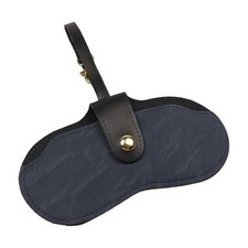 Glasses Case sunglasses case soft Portable Leather glasses holder soft Blue