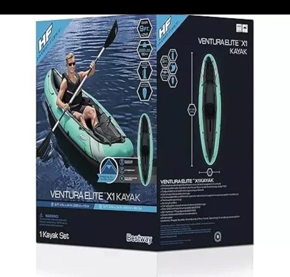 Bestway Hydro Force Ventura ELITE Inflatable Kayak Set Brand NEW - Sealed Box✅ - Image 3 of 4