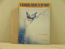 1948 A BLUEBIRD SINGING IN MY HEART (La La La Song) Sheet Music by Emer, Gallop