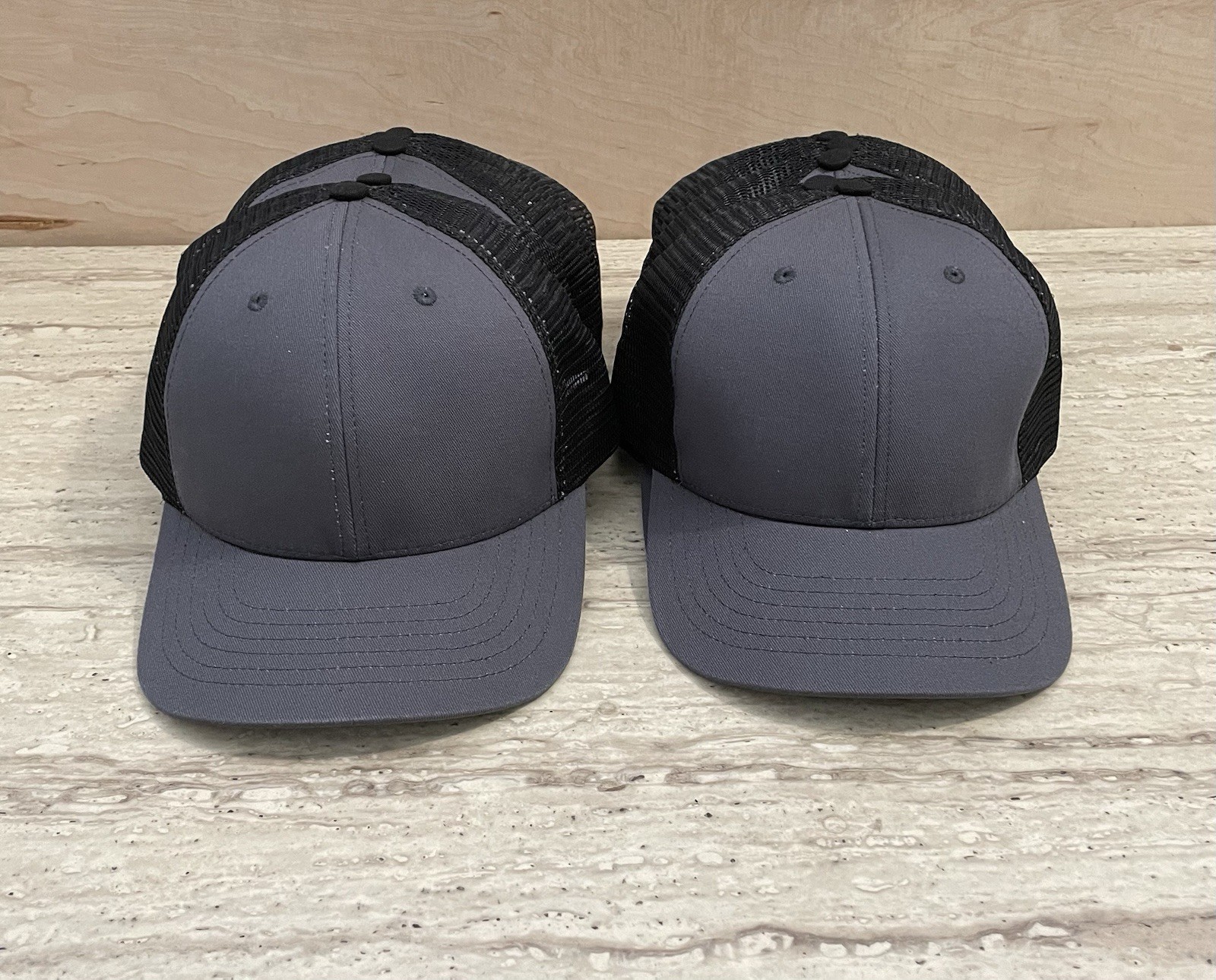 Mesh Back Plain Solid Snapback  Baseball Cap Made In Usa