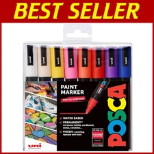 Vibrant Paint Pens Set, 16 Colors