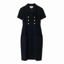 CHANEL vintage 23079 Short sleeve dress CC