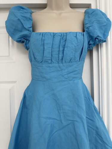 New With Tags, Jack Wills Tie Open Back Blue Mini Dress Size Uk 10 - Picture 11 of 16